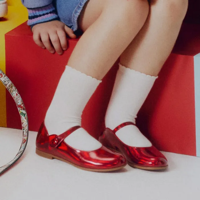 Kids Melodie Chick Ballerinas 8211 Patent Calf Psychic 8211 Loubi Red Christian Louboutin Ballerinas