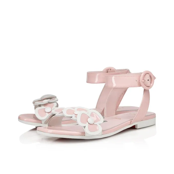 Kids Pensatoi Sandals 8211 Patent Calf Leather And Nappa Leather 8211 Rosy Pink Christian Louboutin Sandals Kids Pensatoi Sandals 8211 Patent Calf Leather And Nappa Leather 8211 Rosy Pink Christian Louboutin Sandals