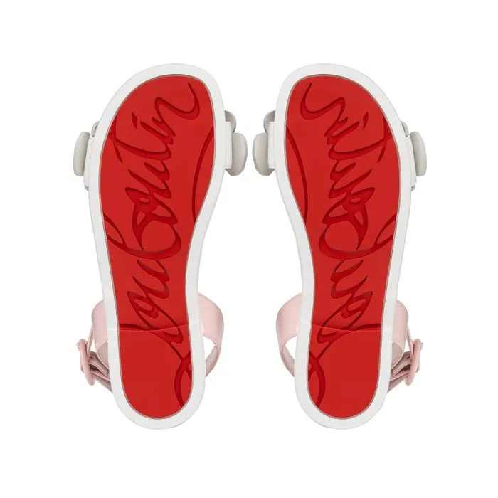 Kids Pensatoi Sandals 8211 Patent Calf Leather And Nappa Leather 8211 Rosy Pink Christian Louboutin Sandals