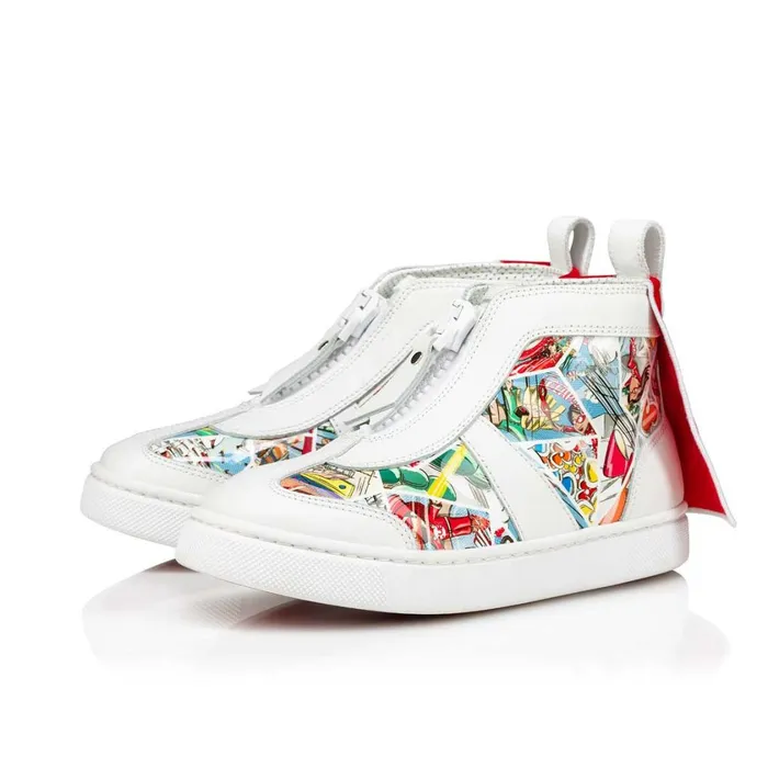 Kids Super Loubi Hightop Sneakers 8211 Patent Calf Comics Print And Neoprene 8211 Multicolor Multicolor Christian Louboutin Sneakers Kids Super Loubi Hightop Sneakers 8211 Patent Calf Comics Print And Neoprene 8211 Multicolor Multicolor Christian Louboutin Sneakers