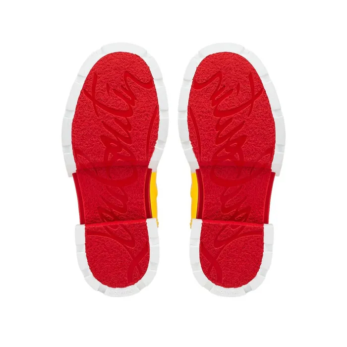 Kids Toy Pluie Rain Boots 8211 PVC And Patent Calf 8211 Sol Yellow Christian Louboutin Boots and Loafers