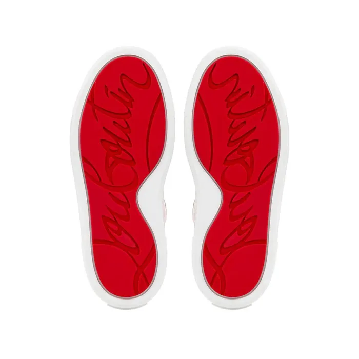 Kids Toy Toy Lowtop Sneakers 8211 Calf Leather And Neoprene 8211 Orange Orange Christian Louboutin Sneakers