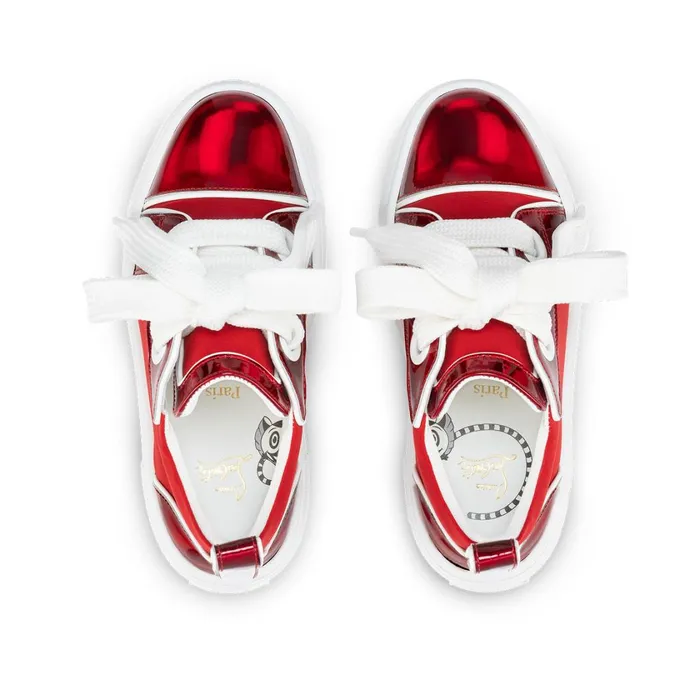 Kids Toy Toy Sneakers 8211 Patent Calf Leather Psychic And Neoprene 8211 Loubi Red Christian Louboutin Sneakers
