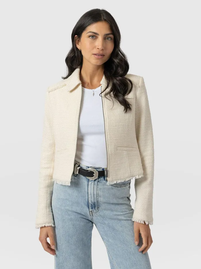 Kinley Jacket 8211 Cream Cream Women Saint And Sofia Blazers