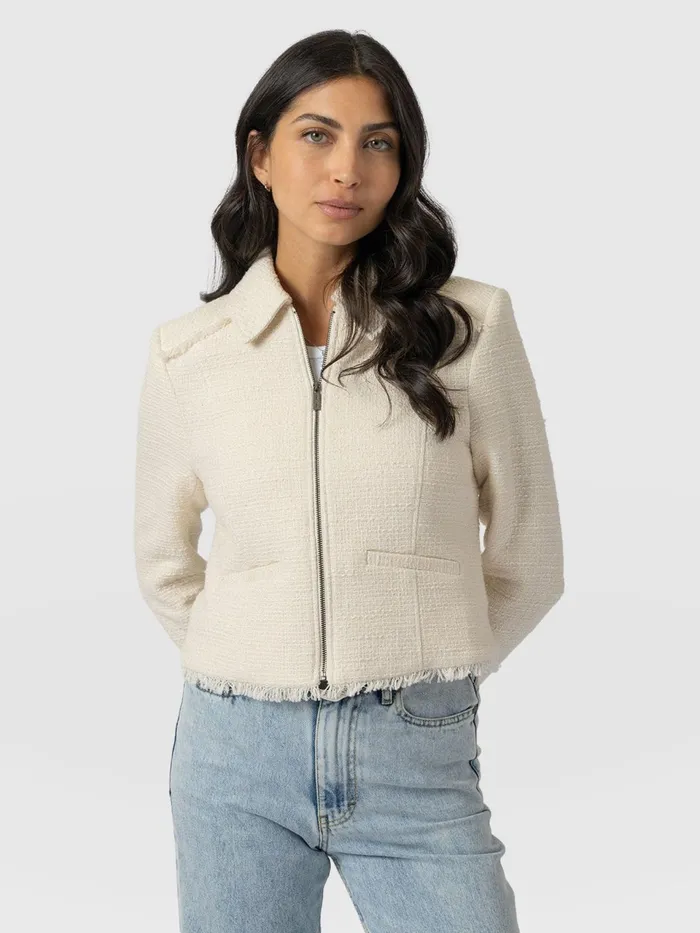 Kinley Jacket 8211 Cream Cream Women Saint And Sofia Blazers