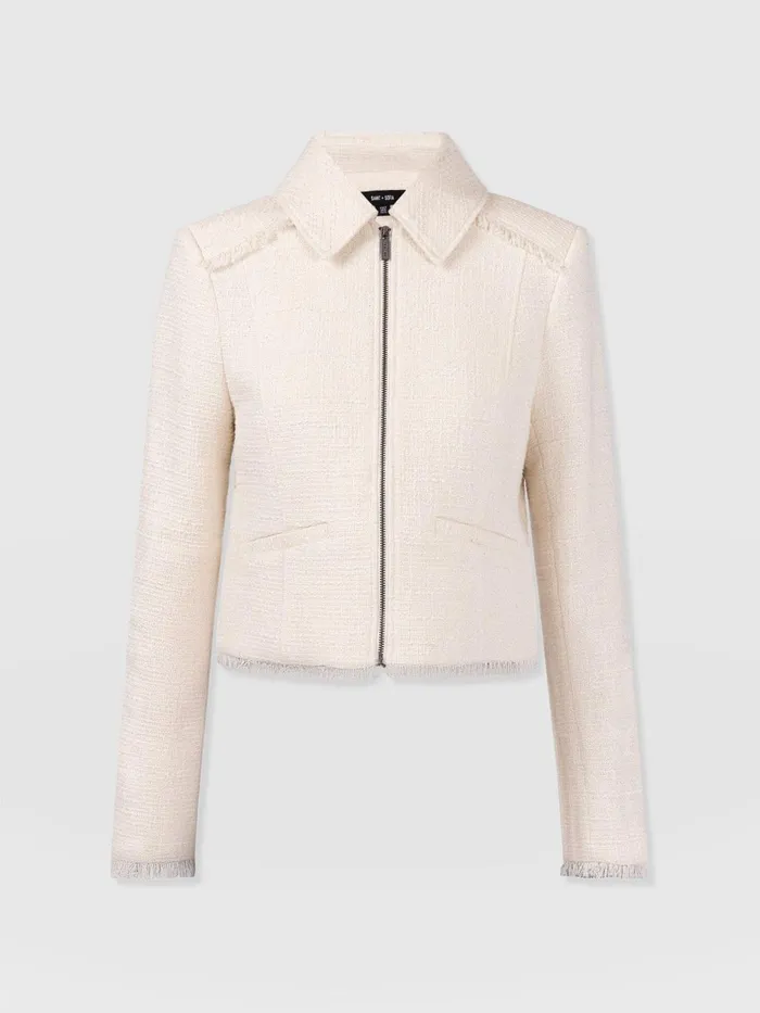 Kinley Jacket 8211 Cream Cream Women Saint And Sofia Blazers
