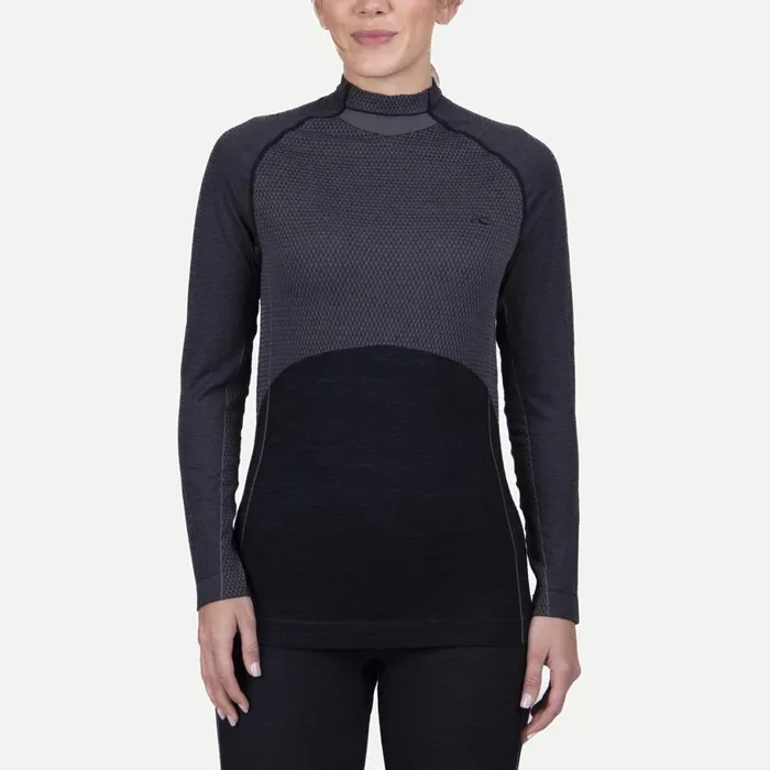 KJUS Base Layers Freelite Baselayer LS Deep Spacesteel Grey 8211 Women
