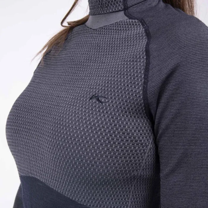 KJUS Base Layers Freelite Baselayer LS Deep Spacesteel Grey 8211 Women