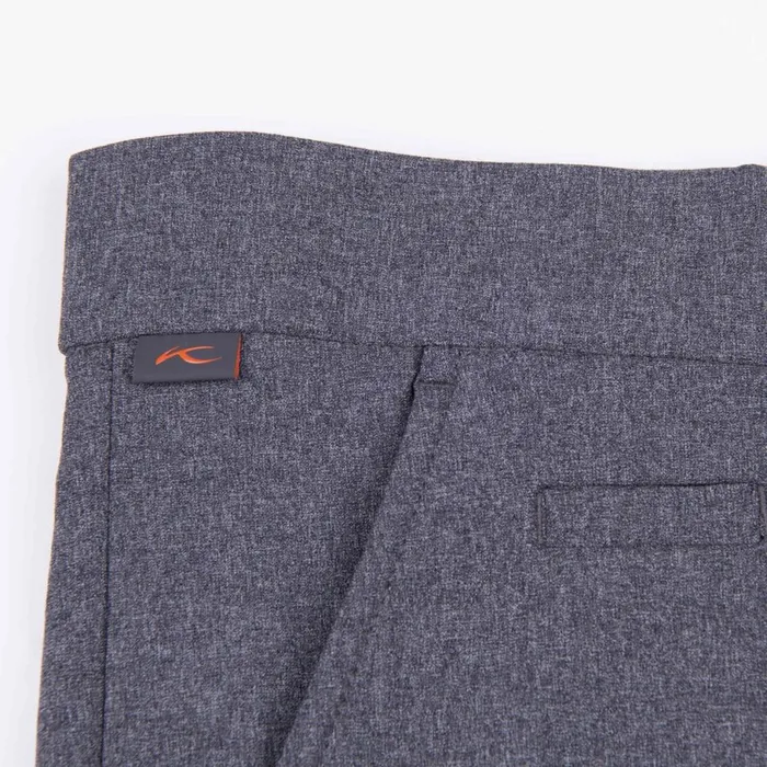 KJUS Bottoms Ike Texture Pants tailored Fit 8211 Water Resistant Golf Pants Steel Grey Melangeblack 8211 Men