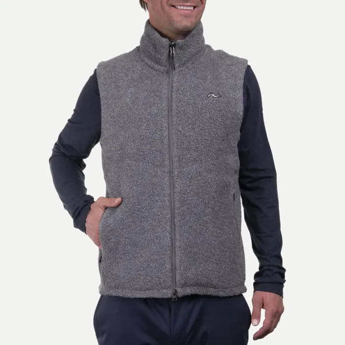 KJUS Jackets and Vests Glencoe Vest Steel Grey Melange 8211 Men