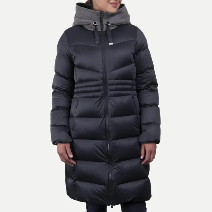KJUS Jackets and Vests Oslo Coat Deep Spacesteel Grey Melange 8211 Women