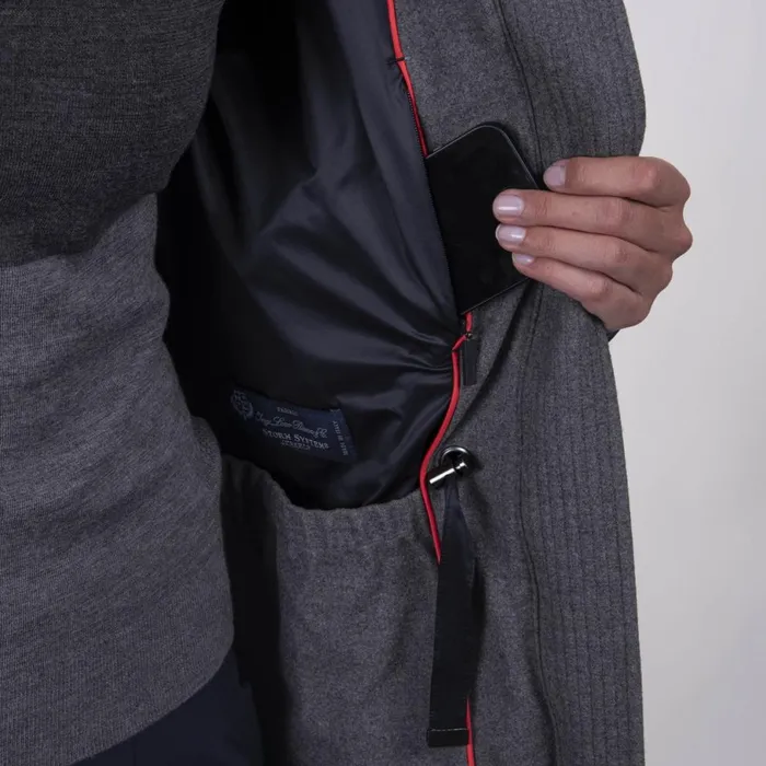 KJUS Jackets and Vests Oslo Coat Deep Spacesteel Grey Melange 8211 Women