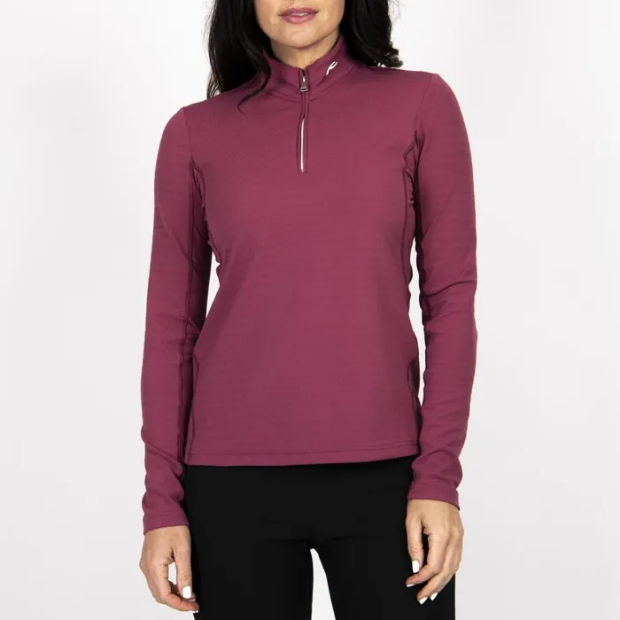 KJUS Midlayers and Sweaters Avery Midlayer HalfZip Red Plum 8211 Women
