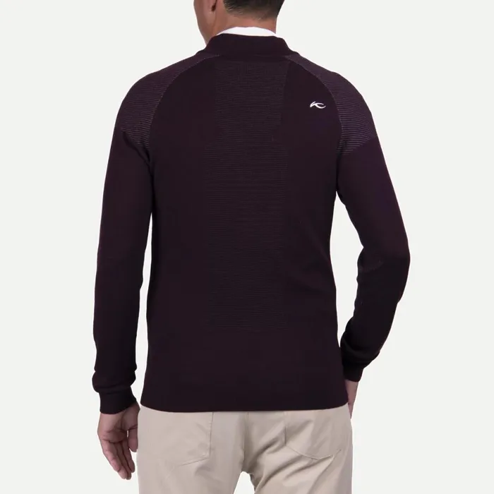 KJUS Midlayers and Sweaters Kulm HalfZip 8211 Golf Midlayer HalfZip Pullover Nightshadepewter 8211 Men