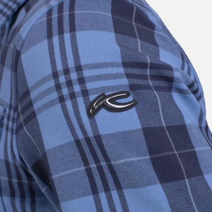 KJUS Midlayers and Sweaters Ray Warm Shirt 8211 Snap Button Flannel Neptune 8211 Men