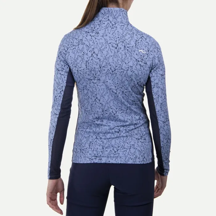 KJUS Midlayers and Sweaters Sunshine Printed HalfZip Calm Blueatlanta Blue 8211 Women