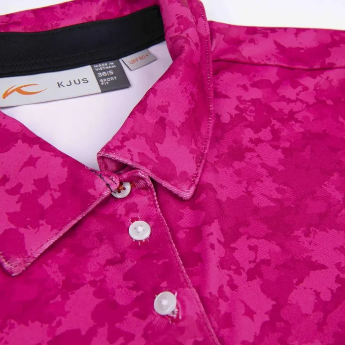KJUS Polos Enya Printed Polo SS Cranberry 8211 Women