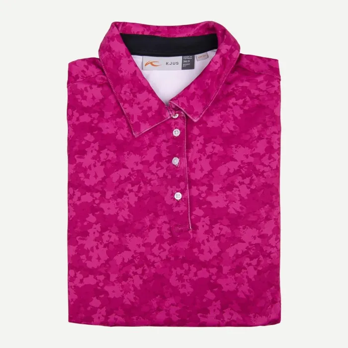KJUS Polos Enya Printed Polo SS Cranberry 8211 Women