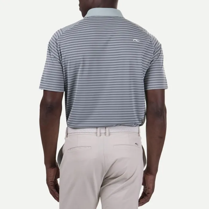 KJUS Polos Luis Stripe Polo SS Seaglasspewter 8211 Men