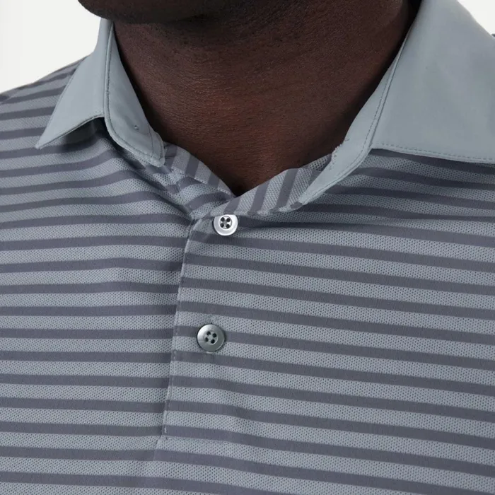 KJUS Polos Luis Stripe Polo SS Seaglasspewter 8211 Men