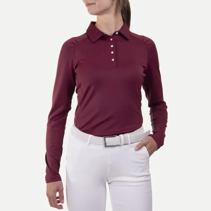 KJUS Polos Shasta Polo LS Crimson 8211 Women