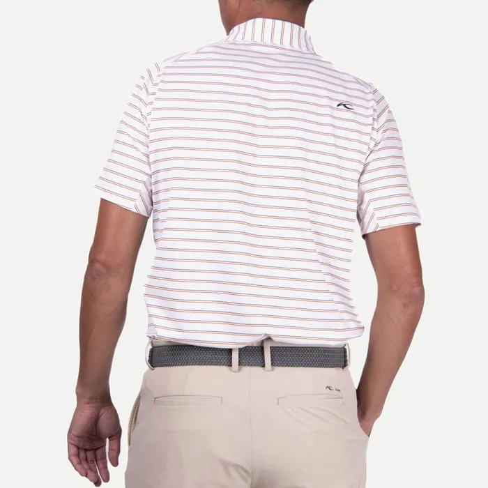 KJUS Polos Soren Multi Stripe Polo SS Whitekjus Orange 8211 Men