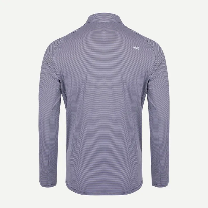 KJUS Polos Soren Stripe Polo LS Atlanta Bluewhite 8211 Men