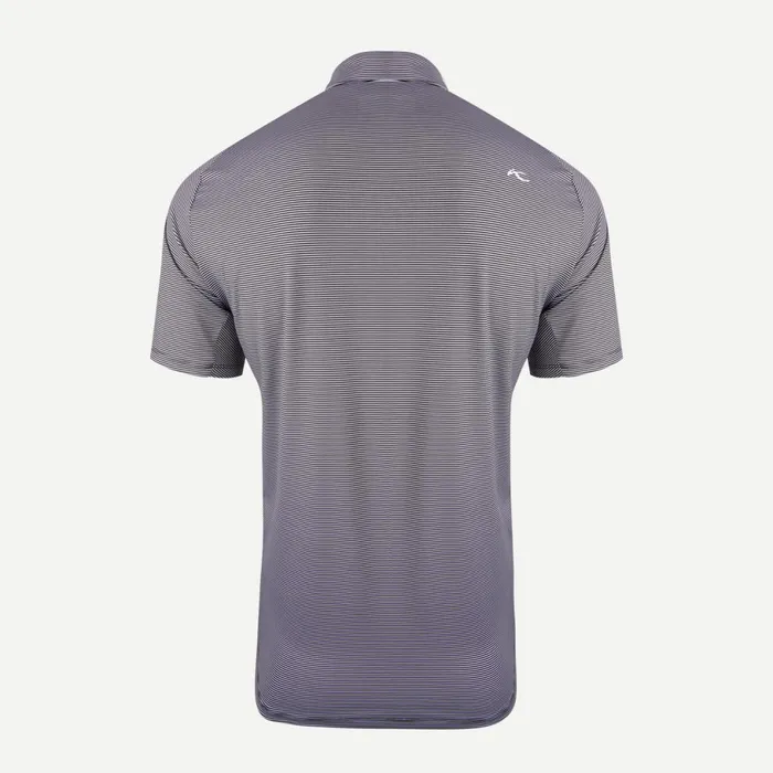 KJUS Polos Soren Stripe Polo SS Dark Olivewhite 8211 Men