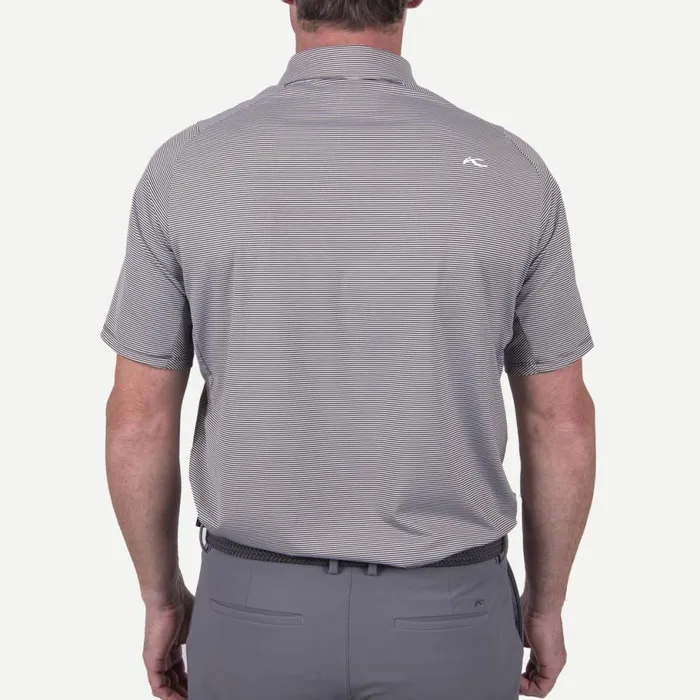 KJUS Polos Soren Stripe Polo SS Dark Olivewhite 8211 Men