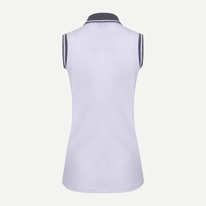 KJUS Polos VNeck Polo SL White 8211 Women