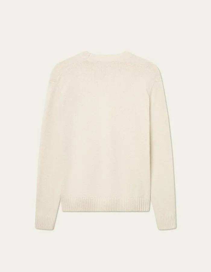 Knitwear Men Les Deux Brad Embroidery Cardigan 8211 Ivory