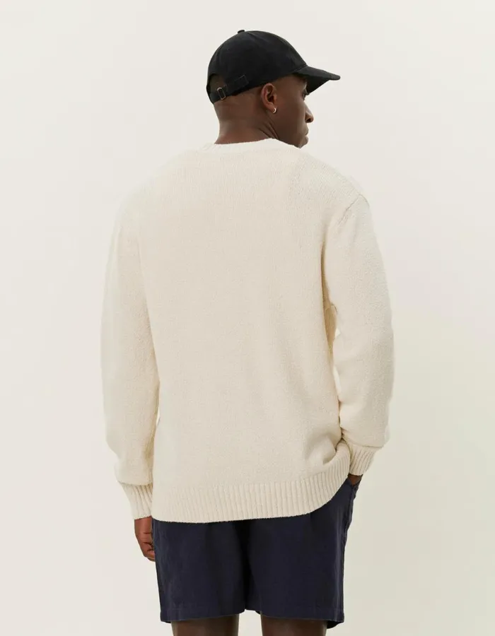 Knitwear Men Les Deux Brad Embroidery Cardigan 8211 Ivory