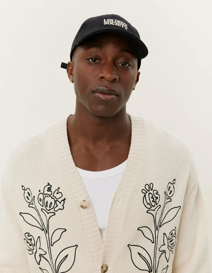 Knitwear Men Les Deux Brad Embroidery Cardigan 8211 Ivory