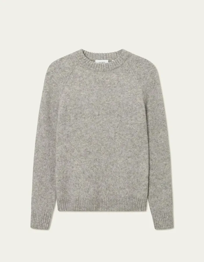 Knitwear Men Les Deux Gilbert Roundneck Knit 8211 Light Grey Melange