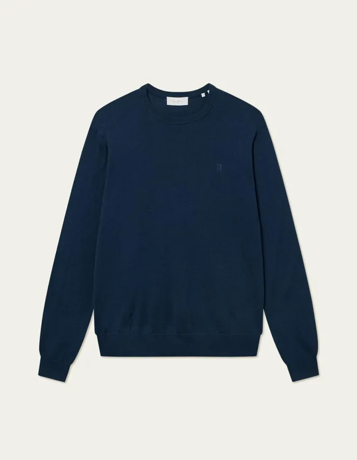 Knitwear Men Les Deux Greyson Merino Knit 8211 Dark Navy