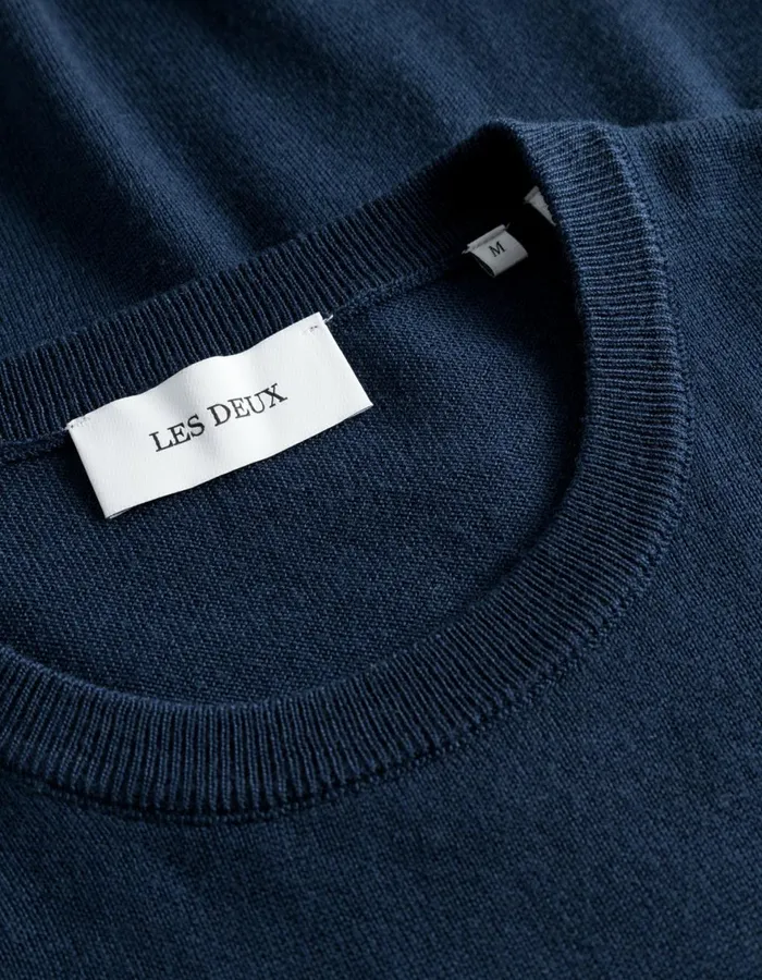 Knitwear Men Les Deux Greyson Merino Knit 8211 Dark Navy
