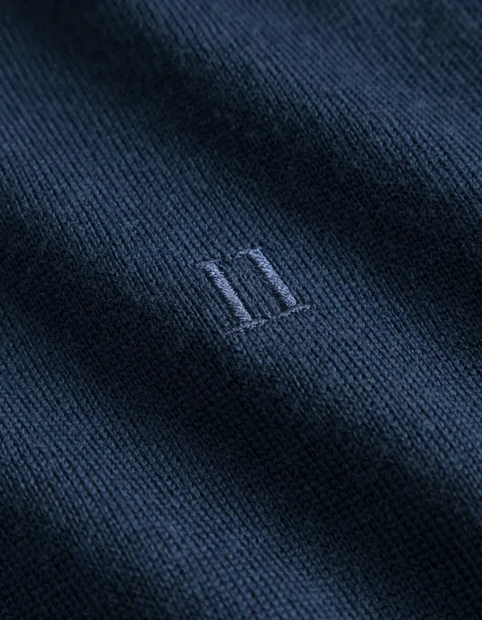 Knitwear Men Les Deux Greyson Merino Knit 8211 Dark Navy