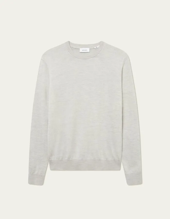 Knitwear Men Les Deux Greyson Merino Knit 8211 Ivory Melange