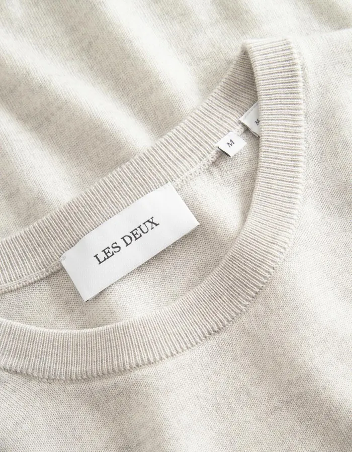 Knitwear Men Les Deux Greyson Merino Knit 8211 Ivory Melange
