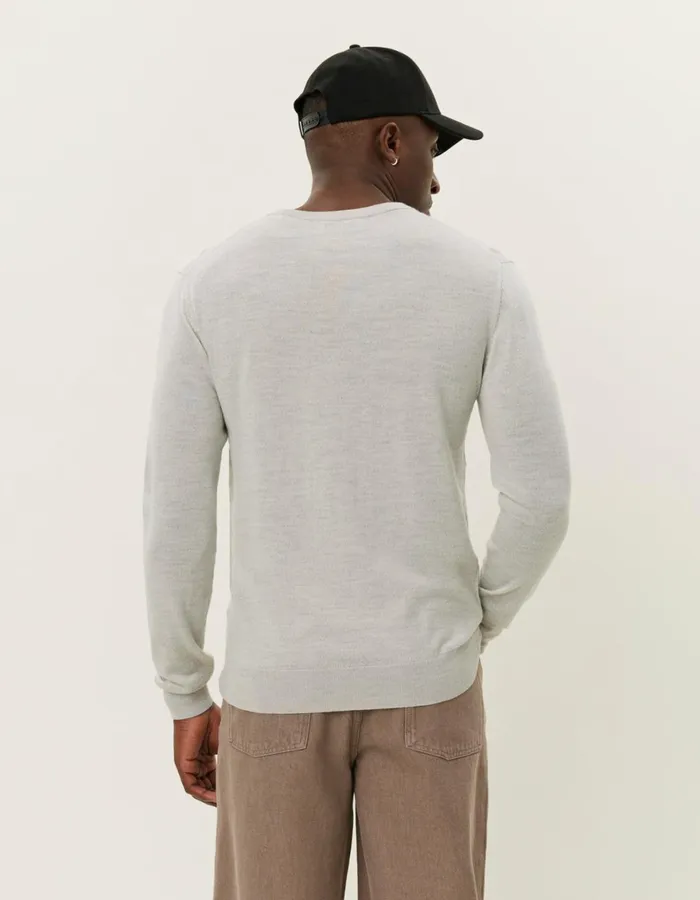 Knitwear Men Les Deux Greyson Merino Knit 8211 Ivory Melange
