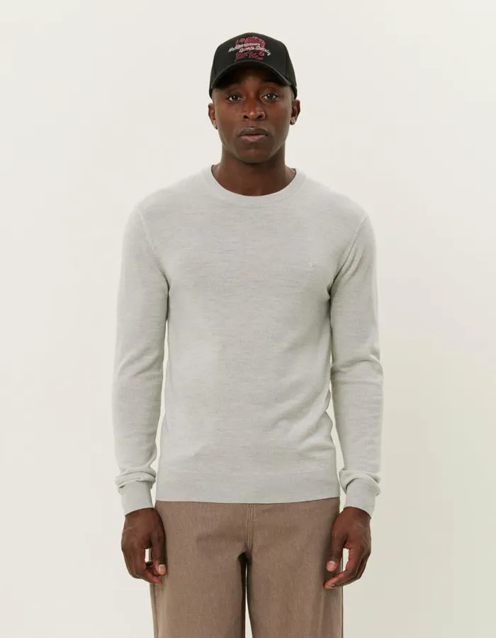 Knitwear Men Les Deux Greyson Merino Knit 8211 Ivory Melange