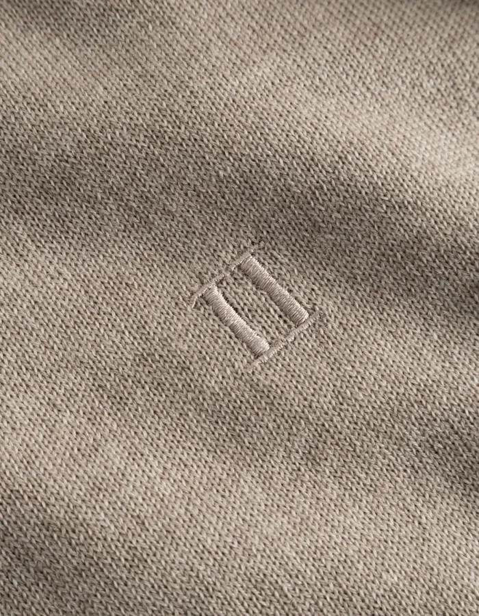 Knitwear Men Les Deux Greyson Rollneck Merino Knit 8211 Dark Sand Melange