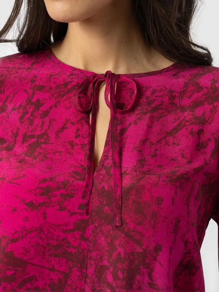 Kristen Blouse 8211 Pink Marble Pink Marble Women Saint And Sofia Blouses and Shirts