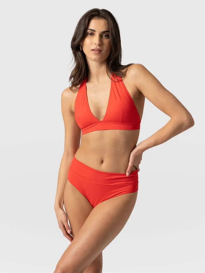 Kyra Bikini Bottom 8211 Red Red Women Saint And Sofia Swimwear