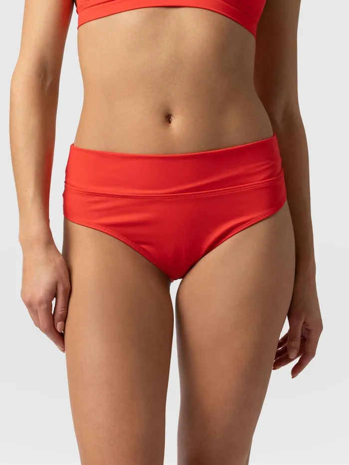 Kyra Bikini Bottom 8211 Red Red Women Saint And Sofia Swimwear