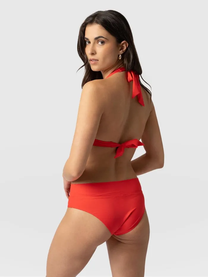 Kyra Bikini Bottom 8211 Red Red Women Saint And Sofia Swimwear