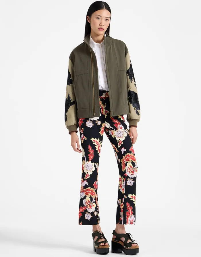 La Doublej 247 Pants Lark Black In Sable Satin Women Shorts and Pants