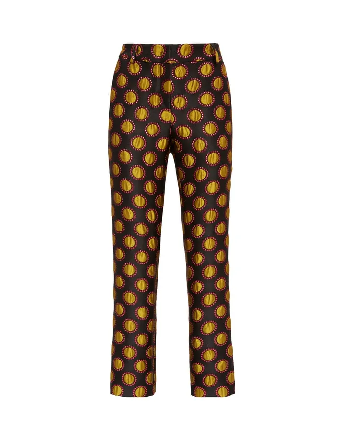 La Doublej 247 Pants Winter Sun Black In Jacquard Women Shorts and Pants