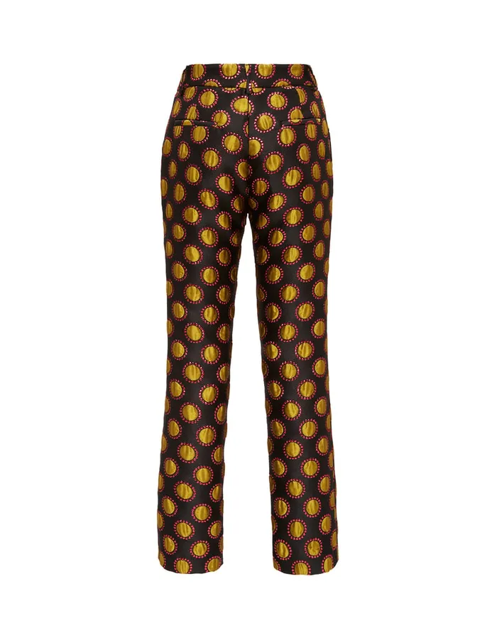 La Doublej 247 Pants Winter Sun Black In Jacquard Women Shorts and Pants