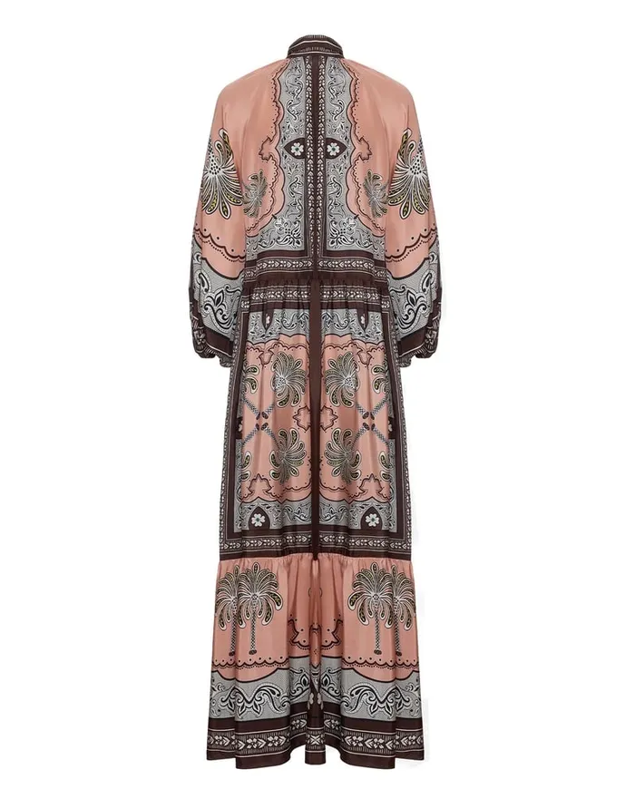 La Doublej Athena Dress Mirage Place Pink In Silk Voile Women Dresses